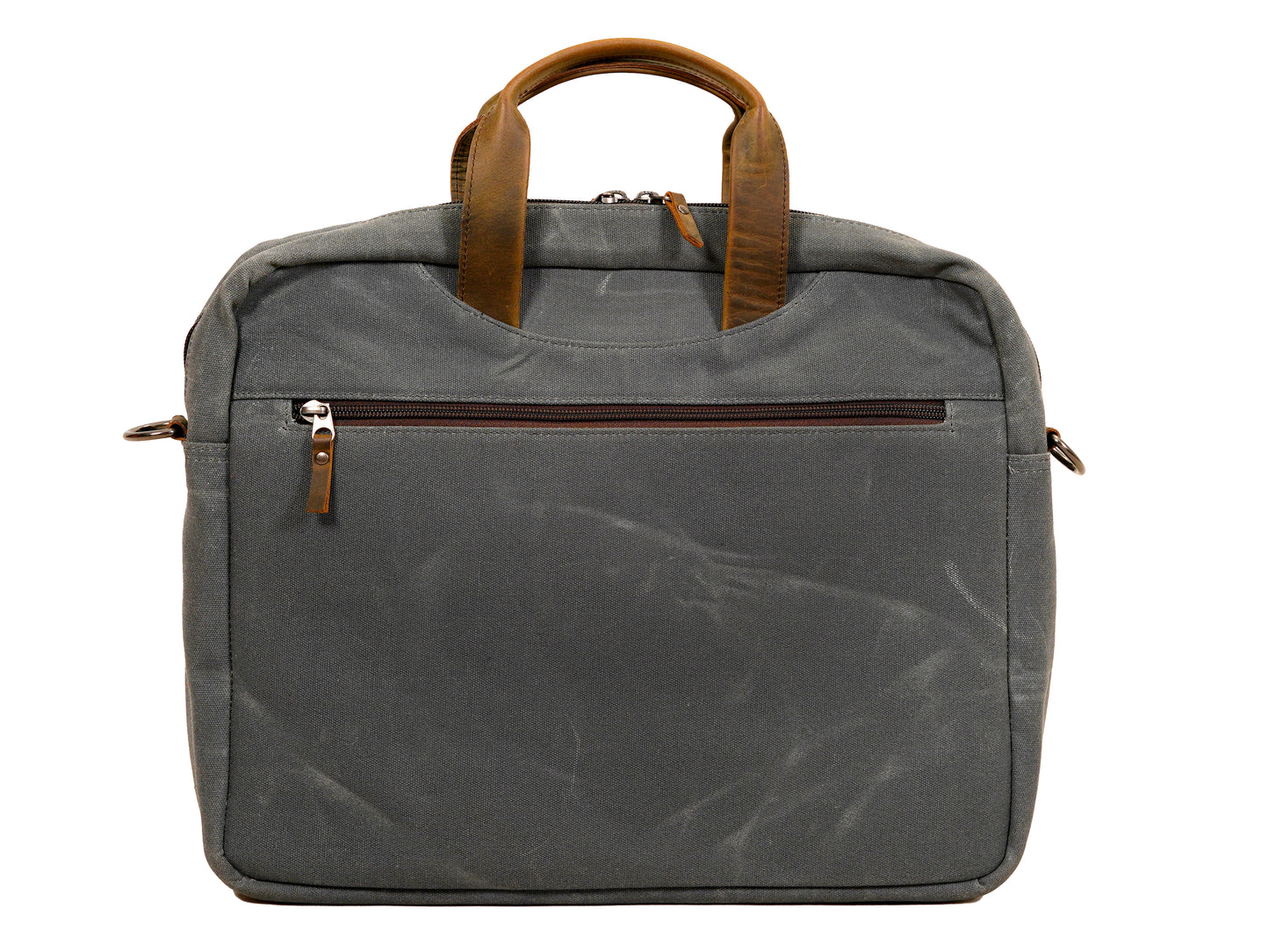 Durable Messenger Laptop Bag - Designed for Suitable for 13” 14” 15” Laptops - Waxed Canvas Man Bag for Work and Travel
