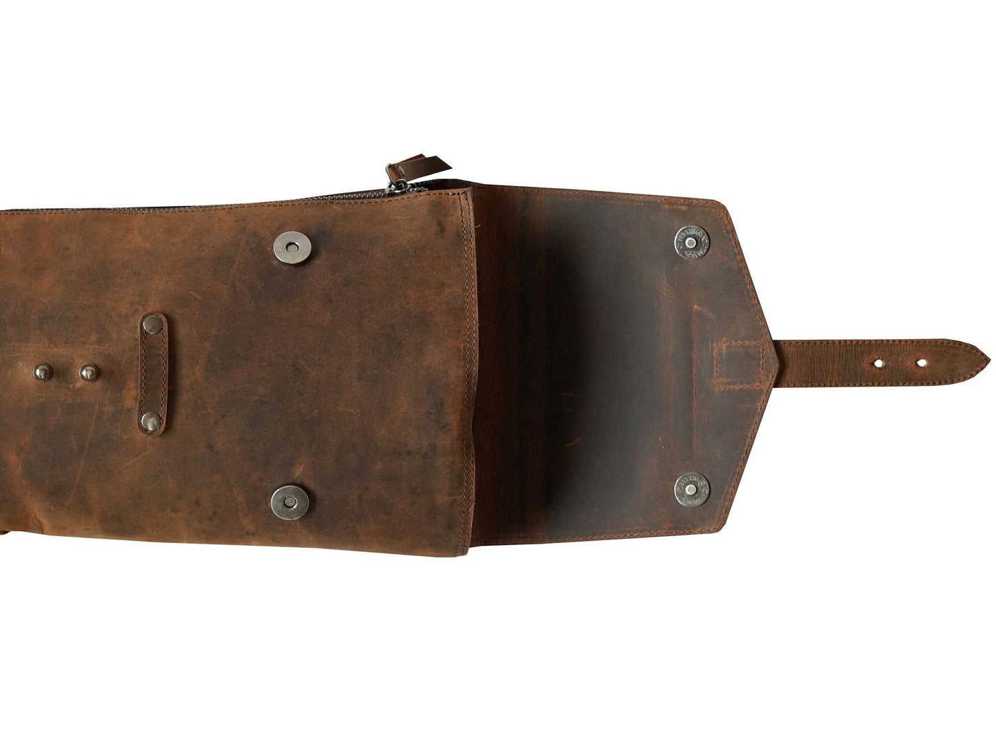 Full-Grain Leather Shotgun Sleeve – 52" Protective Case with Shoulder Strap